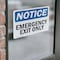 Signmission Exit Sign, Vinyl Decal, 10 in W, 7 in H, Emergency Exit Only OS-2PACK-NS-D-710-L-11825 - alternate 2